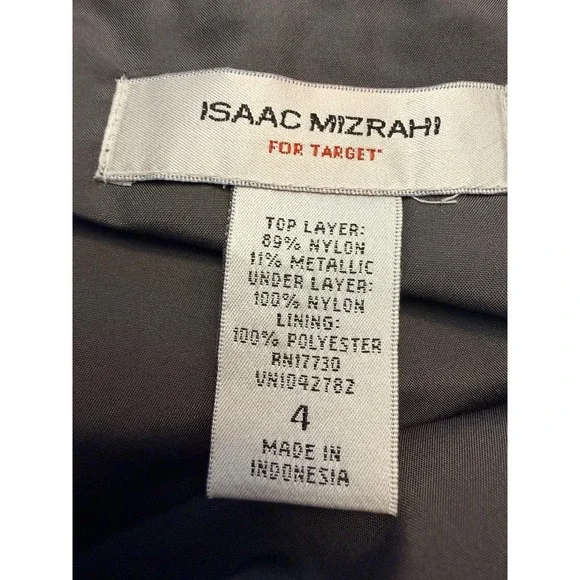 Isaac Mizrahi For Target Skirt Womens 4 Gray Metallic Tutu Knee‎ Length Lined - Picture 5 of 7